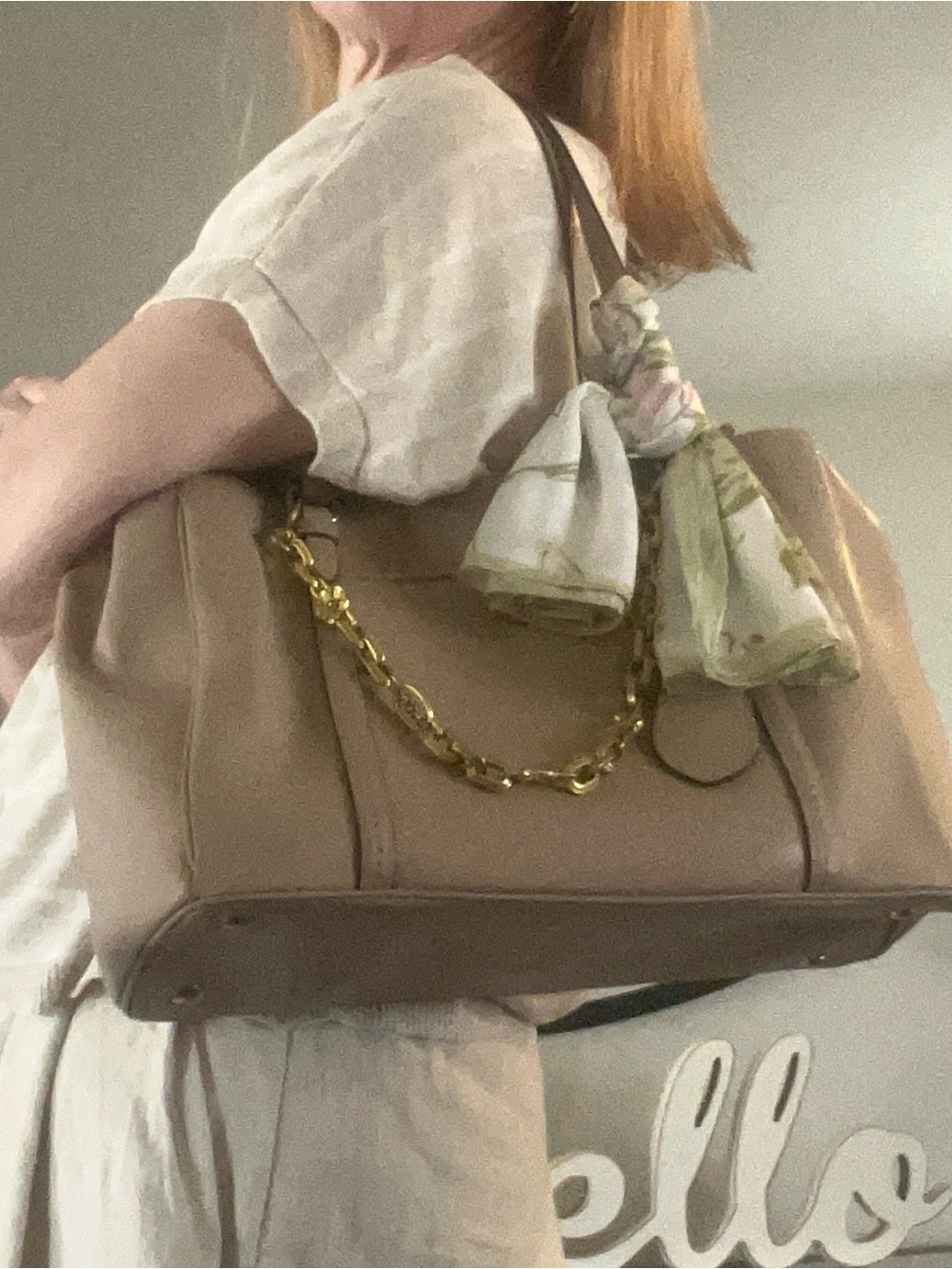 Coach Peyton Leather Jordon Double zip Carryall Tote
